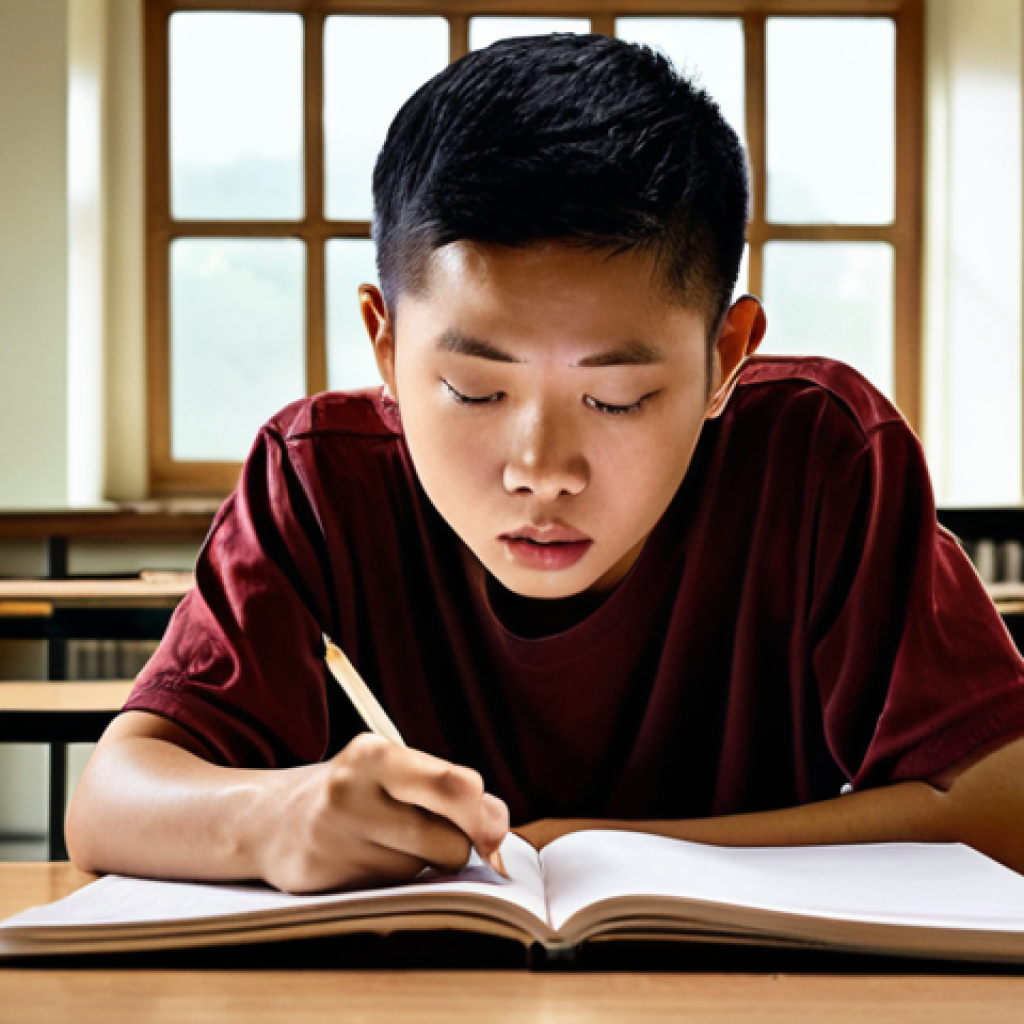 Active Learning & Self-Assessment**
    A focused young Vietnamese person studying at a desk, surrounded by open notebooks and a laptop. A subtle visual overlay or thought bubble shows them explaining a complex concept to themselves or an imaginary audience, with simplified diagrams or keywords floating around their head, emphasizing active recall and explanation. A soft glow around their head signifies an "aha" moment or deep understanding. The atmosphere is calm, introspective, and productive, highlighting personal insight and knowledge consolidation.

2.  **Prompt for