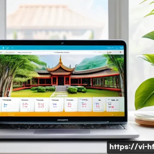 Home 31 온라인 교육 플랫폼 사용법 - A vibrant and modern Vietnamese online learning dashboard displayed on a sleek laptop screen, showin...